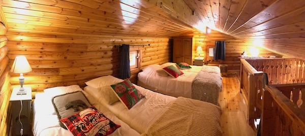 chambre mezzanine chalet cosy